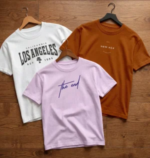 l-dht001-combo-flyind-vogue-outfit-original-imahz3avqya5dgmv FLYIND VOGUE OUTFIT Pack of 3 Men Typography Round Neck Polycotton Multicolor T-Shirt